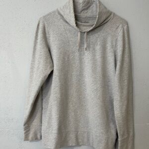 LL Bean Women’s Medium Gray Cowl Neck Sweatshirt